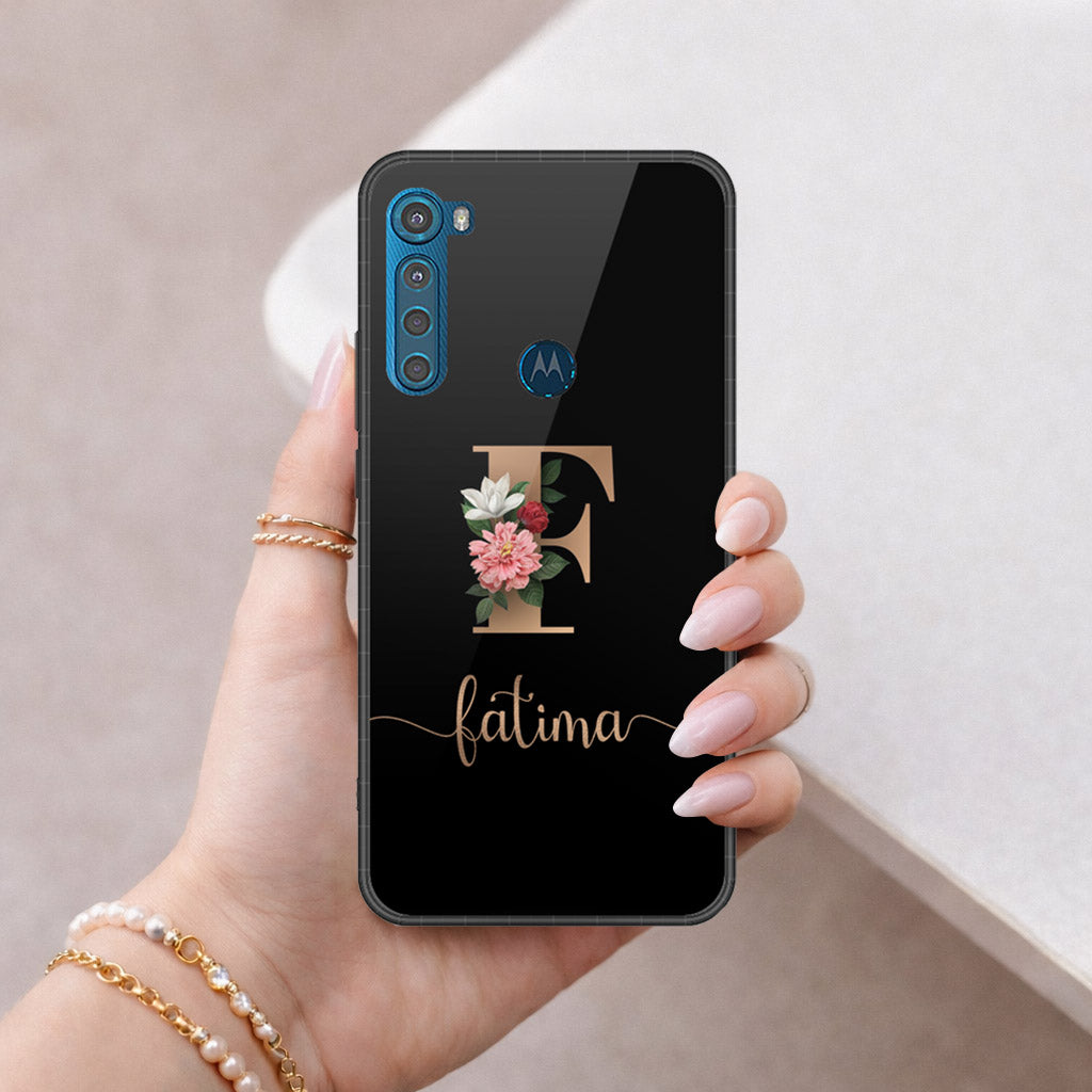 Motorola One Fusion Plus Cover - Peronsalized Alphabet Series - HQ Premium Shine Durable Shatterproof Case