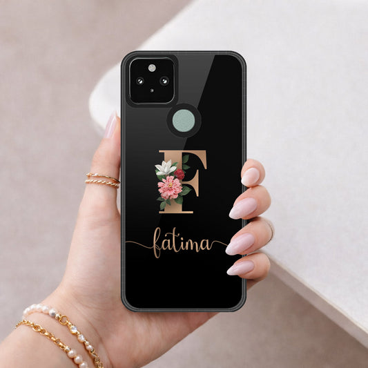Google Pixel 5 XL Cover - Peronsalized Alphabet Series - HQ Premium Shine Durable Shatterproof Case