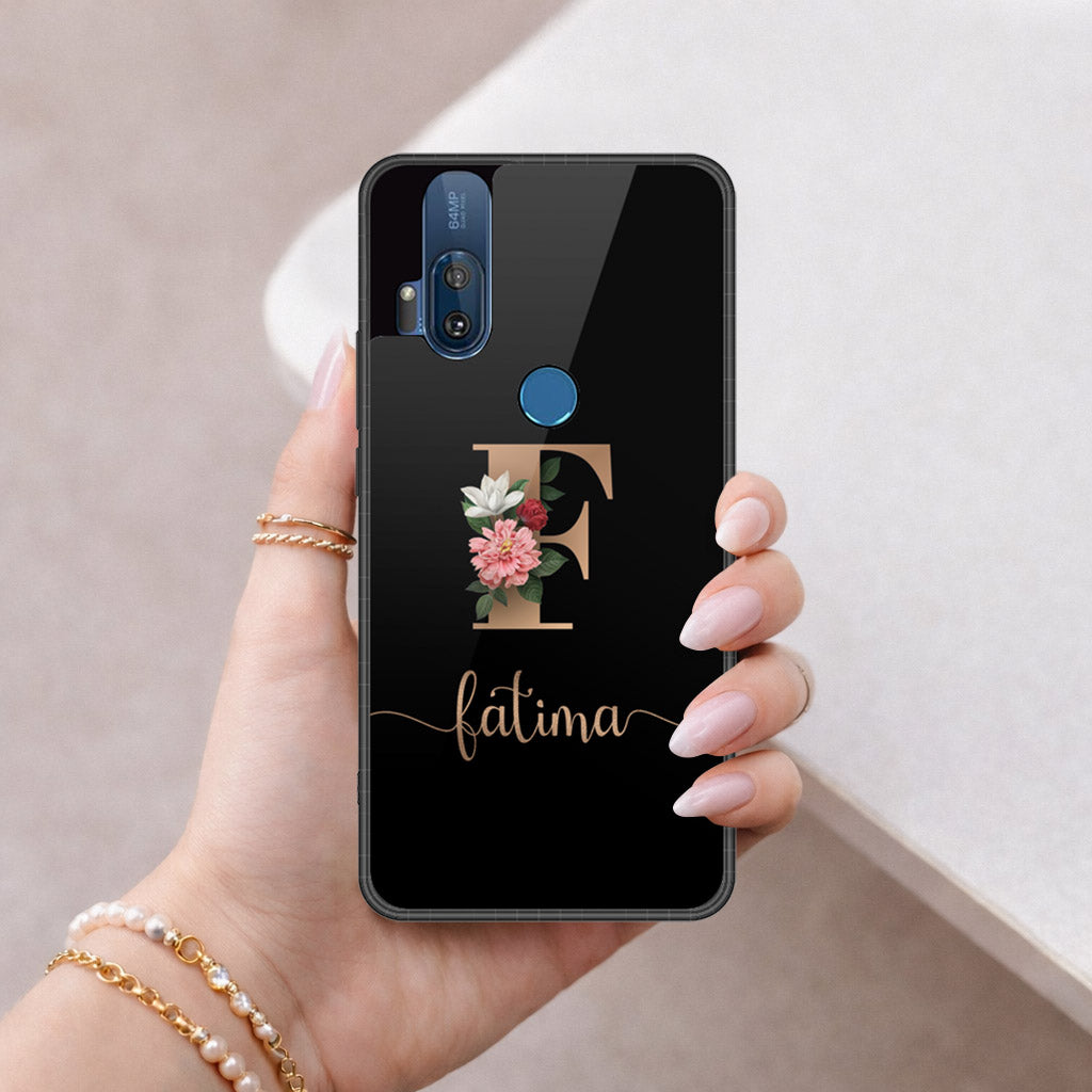 Motorola One Hyper Cover - Peronsalized Alphabet Series - HQ Premium Shine Durable Shatterproof Case