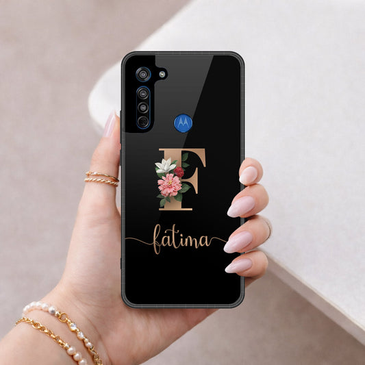 Motorola Moto G8 Cover - Peronsalized Alphabet Series - HQ Premium Shine Durable Shatterproof Case
