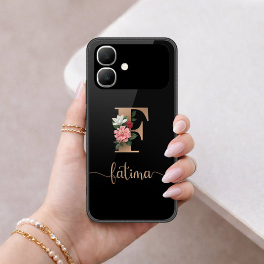 Infinix Smart 20 Cover - Peronsalized Alphabet Series - HQ Premium Shine Durable Shatterproof Case