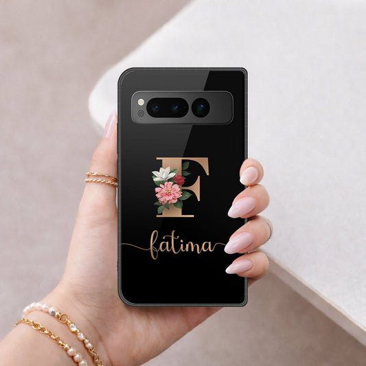 Google Pixel Fold Cover - Peronsalized Alphabet Series - HQ Premium Shine Durable Shatterproof Case
