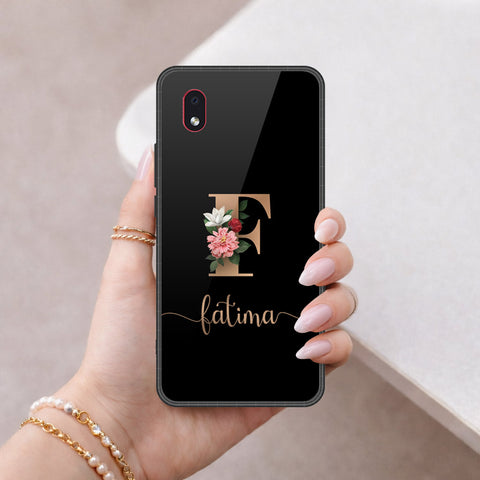 Samsung Galaxy A01 Core Cover - Peronsalized Alphabet Series - HQ Premium Shine Durable Shatterproof Case