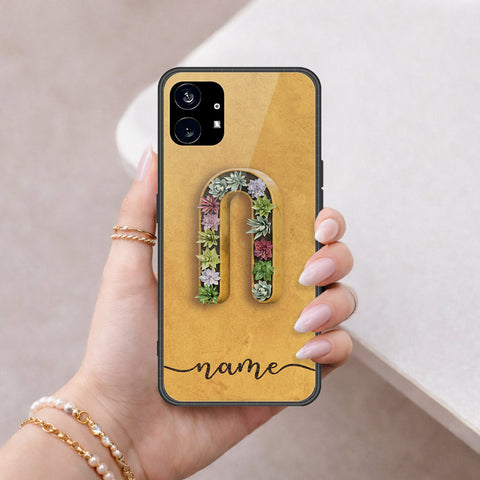 Nothing Phone 1 Cover - Peronsalized Alphabet Series - HQ Premium Shine Durable Shatterproof Case
