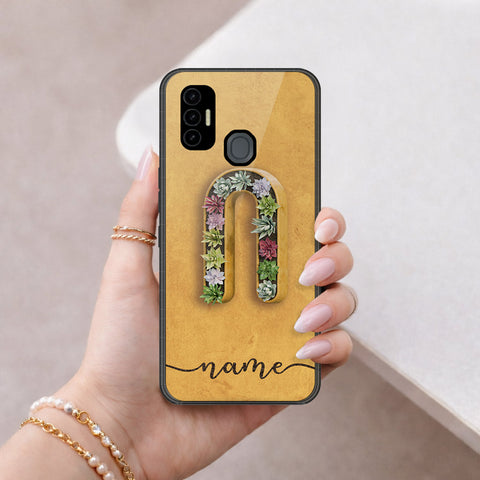 Tecno Spark 7T Cover - Peronsalized Alphabet Series - HQ Premium Shine Durable Shatterproof Case