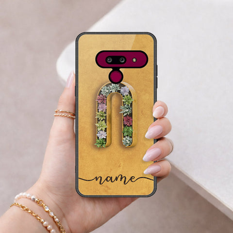 LG G8 ThinQ Cover - Peronsalized Alphabet Series - HQ Premium Shine Durable Shatterproof Case