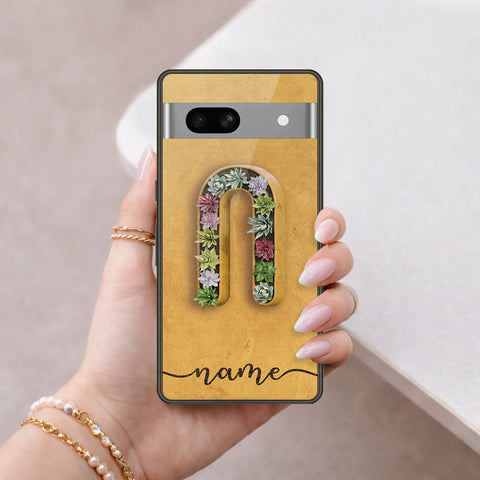 Google Pixel 7a Cover - Peronsalized Alphabet Series - HQ Premium Shine Durable Shatterproof Case