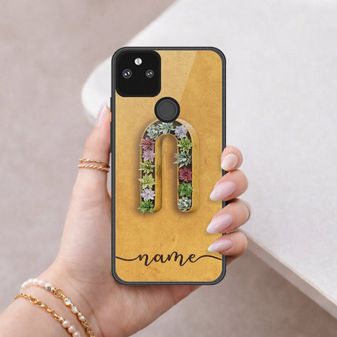 Google Pixel 5a 5G Cover - Peronsalized Alphabet Series - HQ Premium Shine Durable Shatterproof Case