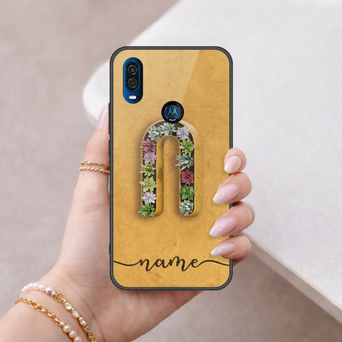 Motorola One Vision Cover - Peronsalized Alphabet Series - HQ Premium Shine Durable Shatterproof Case