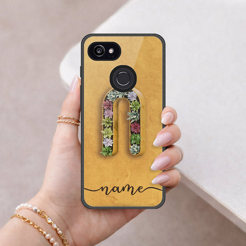 Google Pixel 3 Cover - Peronsalized Alphabet Series - HQ Premium Shine Durable Shatterproof Case