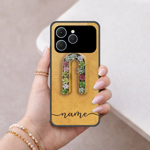 Tecno Spark 40 Cover - Peronsalized Alphabet Series - HQ Premium Shine Durable Shatterproof Case