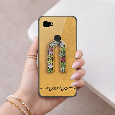 Google Pixel 3a XL Cover - Peronsalized Alphabet Series - HQ Premium Shine Durable Shatterproof Case