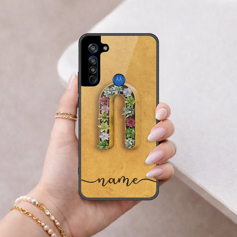 Motorola Moto G8 Cover - Peronsalized Alphabet Series - HQ Premium Shine Durable Shatterproof Case