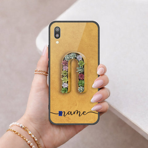 Samsung Galaxy M10 Cover - Peronsalized Alphabet Series - HQ Premium Shine Durable Shatterproof Case