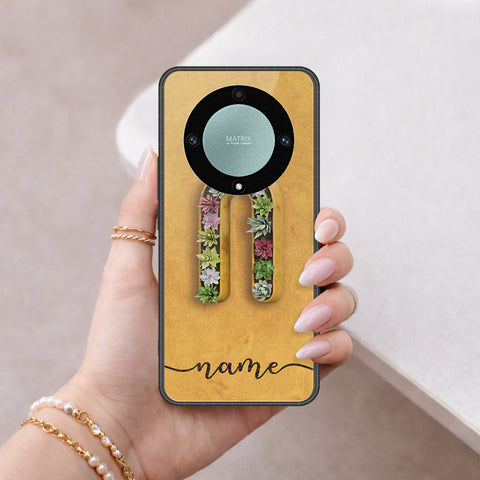 Honor X40 Cover - Peronsalized Alphabet Series - HQ Premium Shine Durable Shatterproof Case