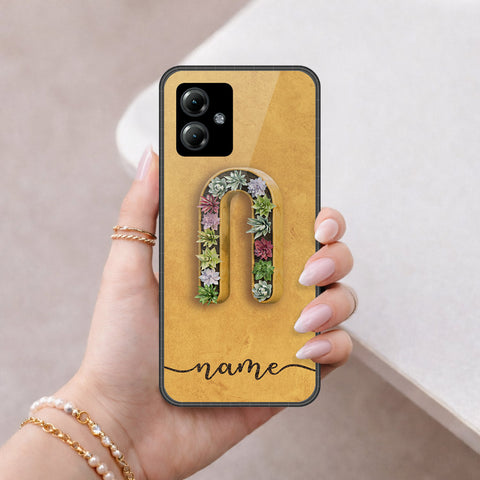 Motorola Moto G14 Cover - Peronsalized Alphabet Series - HQ Premium Shine Durable Shatterproof Case