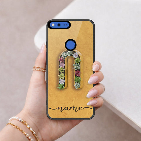 Google Pixel Cover - Peronsalized Alphabet Series - HQ Premium Shine Durable Shatterproof Case