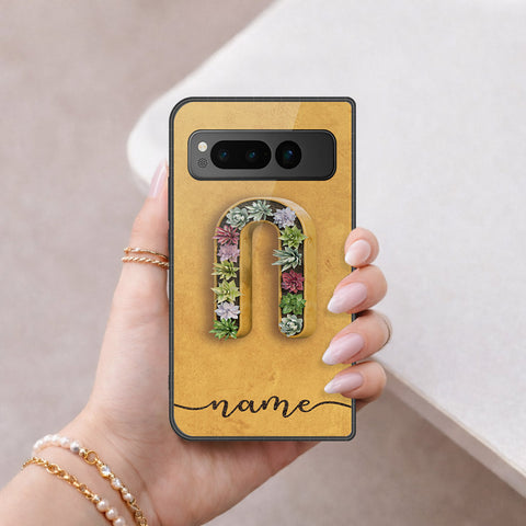 Google Pixel Fold Cover - Peronsalized Alphabet Series - HQ Premium Shine Durable Shatterproof Case