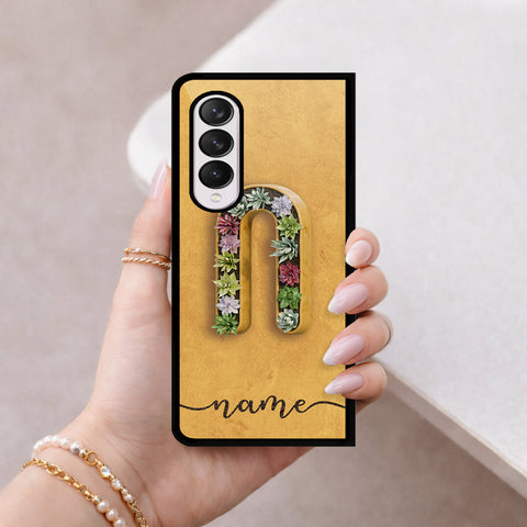 Samsung Galaxy Z Fold 4 5G Cover - Peronsalized Alphabet Series - HQ Premium Shine Durable Shatterproof Case