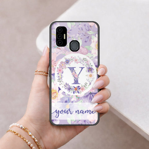 Tecno Spark 7T Cover - Peronsalized Alphabet Series - HQ Premium Shine Durable Shatterproof Case