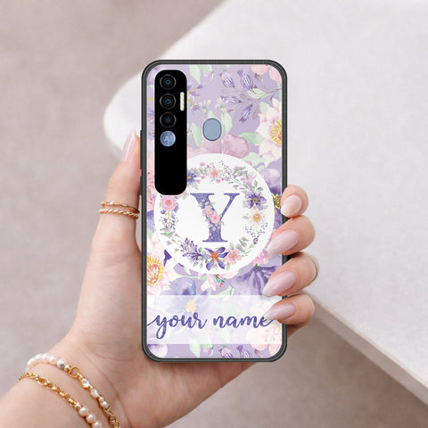 Tecno Spark 7 Pro Cover - Peronsalized Alphabet Series - HQ Premium Shine Durable Shatterproof Case