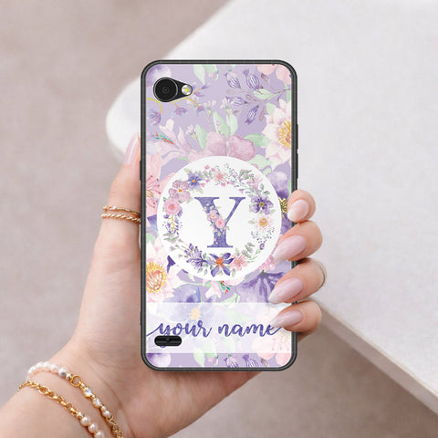 LG Q6 Plus Cover - Peronsalized Alphabet Series - HQ Premium Shine Durable Shatterproof Case