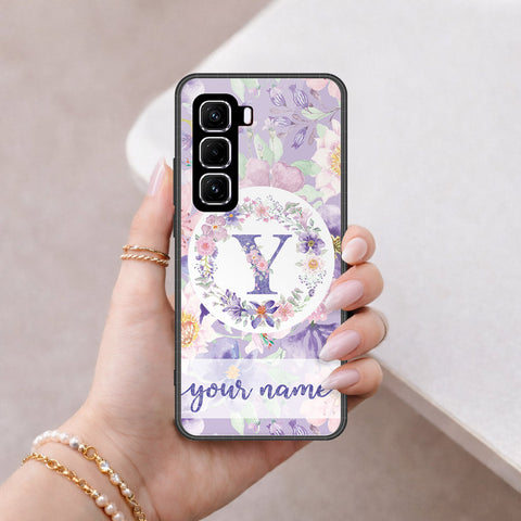 Infinix Hot 50 4G Cover - Peronsalized Alphabet Series - HQ Premium Shine Durable Shatterproof Case