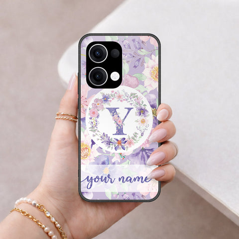 Oppo Reno 13 Cover - Peronsalized Alphabet Series - HQ Premium Shine Durable Shatterproof Case