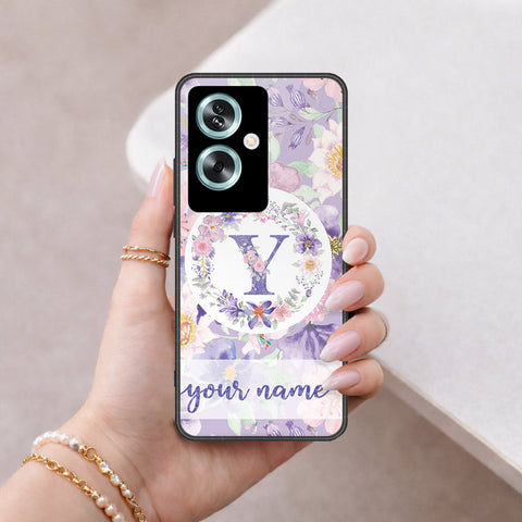 Oppo A2 Cover - Peronsalized Alphabet Series - HQ Premium Shine Durable Shatterproof Case