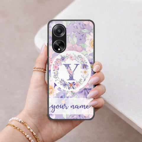 Oppo A98 Cover - Peronsalized Alphabet Series - HQ Premium Shine Durable Shatterproof Case