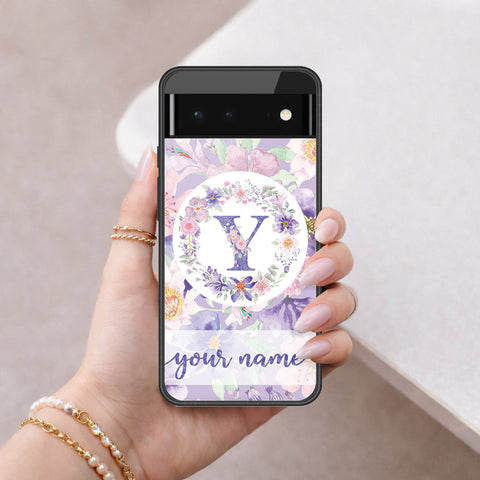 Google Pixel 6 Cover - Peronsalized Alphabet Series - HQ Premium Shine Durable Shatterproof Case