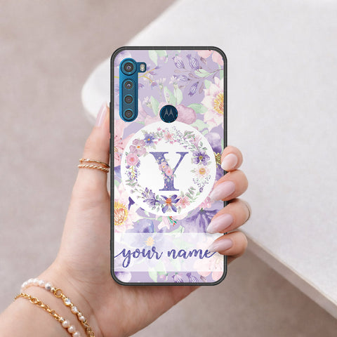 Motorola One Fusion Plus Cover - Peronsalized Alphabet Series - HQ Premium Shine Durable Shatterproof Case