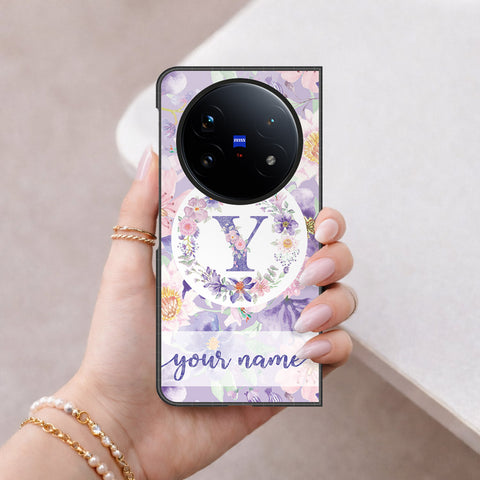 Vivo X Fold 5 Cover - Peronsalized Alphabet Series - HQ Premium Shine Durable Shatterproof Case