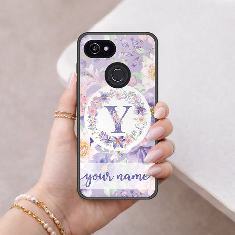 Google Pixel 3 Cover - Peronsalized Alphabet Series - HQ Premium Shine Durable Shatterproof Case