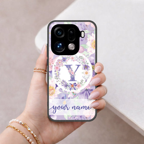 Oppo Find X9 Pro Cover - Peronsalized Alphabet Series - HQ Premium Shine Durable Shatterproof Case