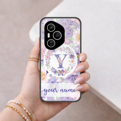 Honor 400 Pro Cover - Peronsalized Alphabet Series - HQ Premium Shine Durable Shatterproof Case