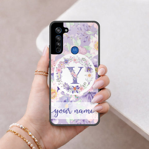 Motorola Moto G8 Cover - Peronsalized Alphabet Series - HQ Premium Shine Durable Shatterproof Case