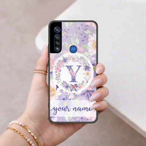 Motorola One Macro Cover - Peronsalized Alphabet Series - HQ Premium Shine Durable Shatterproof Case