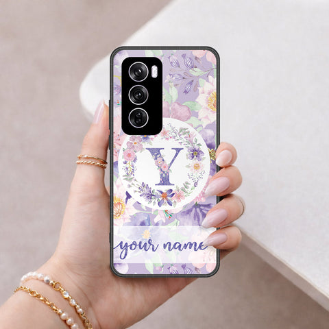 Oppo Reno 12 Pro Cover - Peronsalized Alphabet Series - HQ Premium Shine Durable Shatterproof Case