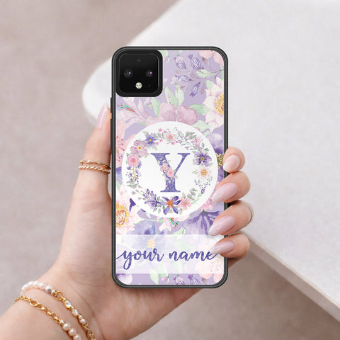 Google Pixel 4 Cover - Peronsalized Alphabet Series - HQ Premium Shine Durable Shatterproof Case