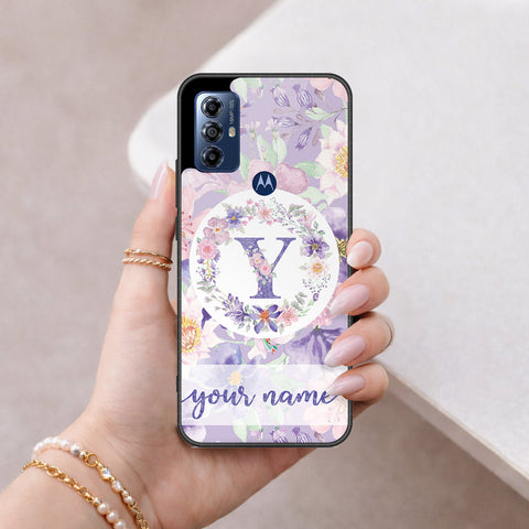 Motorola G Pure 2022 Cover - Peronsalized Alphabet Series - HQ Premium Shine Durable Shatterproof Case