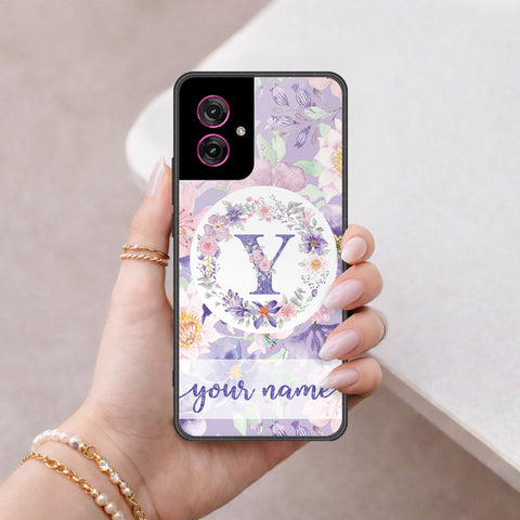Motorola Moto G55 Cover - Peronsalized Alphabet Series - HQ Premium Shine Durable Shatterproof Case