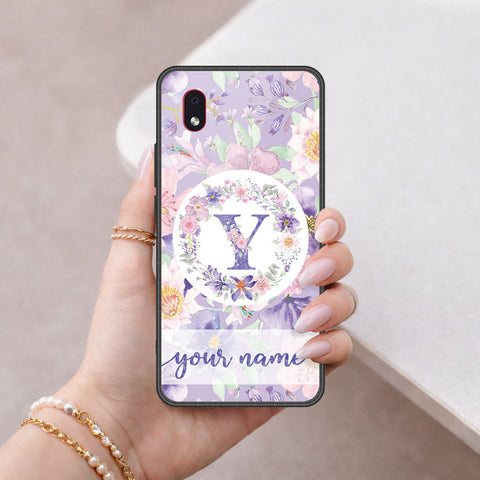 Samsung Galaxy A01 Core Cover - Peronsalized Alphabet Series - HQ Premium Shine Durable Shatterproof Case