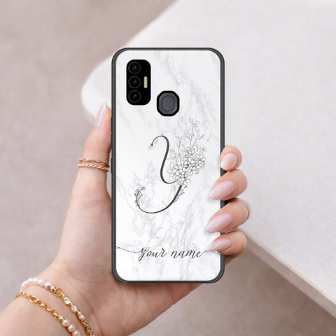 Tecno Spark 7T Cover - Peronsalized Alphabet Series - HQ Premium Shine Durable Shatterproof Case
