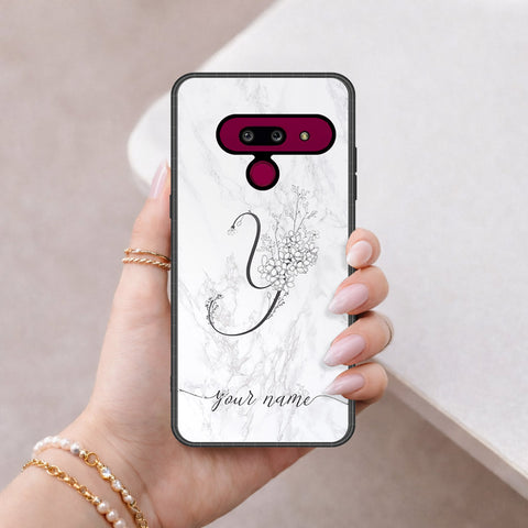 LG G8 ThinQ Cover - Peronsalized Alphabet Series - HQ Premium Shine Durable Shatterproof Case