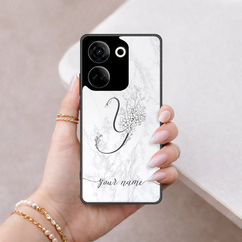 Tecno Camon 20 Pro Cover - Peronsalized Alphabet Series - HQ Premium Shine Durable Shatterproof Case