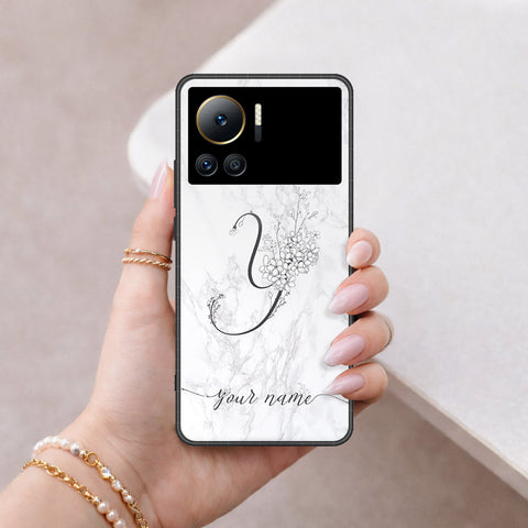 Infinix Note 12 VIP Cover - Peronsalized Alphabet Series - HQ Premium Shine Durable Shatterproof Case
