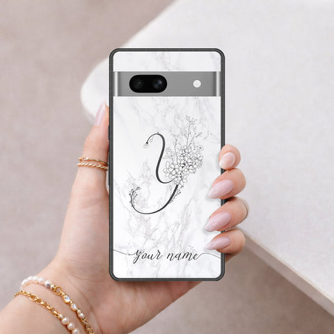 Google Pixel 7a Cover - Peronsalized Alphabet Series - HQ Premium Shine Durable Shatterproof Case