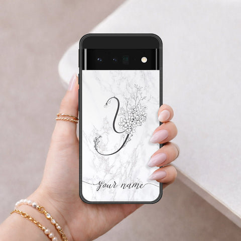 Google Pixel 6 Pro Cover - Peronsalized Alphabet Series - HQ Premium Shine Durable Shatterproof Case