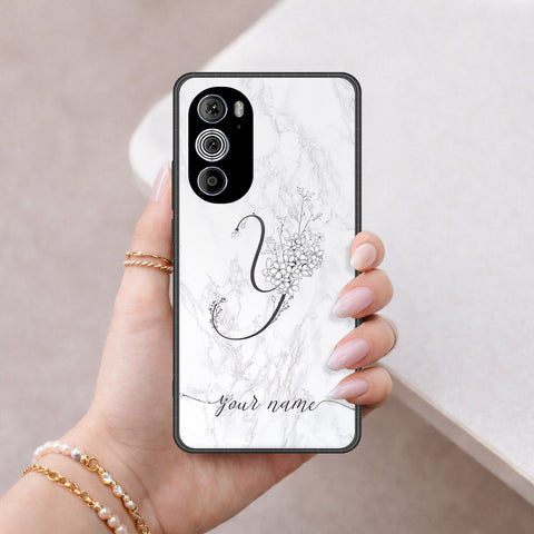 Motorola Edge 30 Pro Cover - Peronsalized Alphabet Series - HQ Premium Shine Durable Shatterproof Case